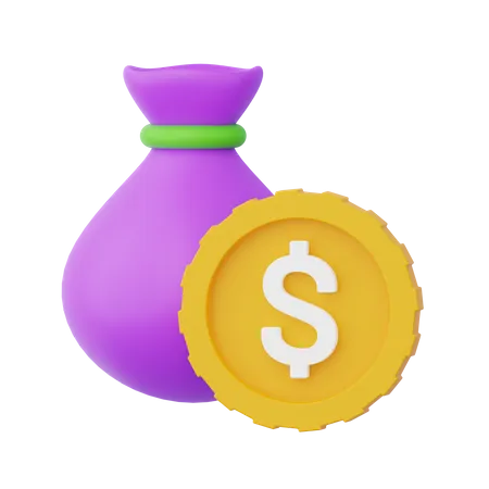 Money Bag  3D Icon