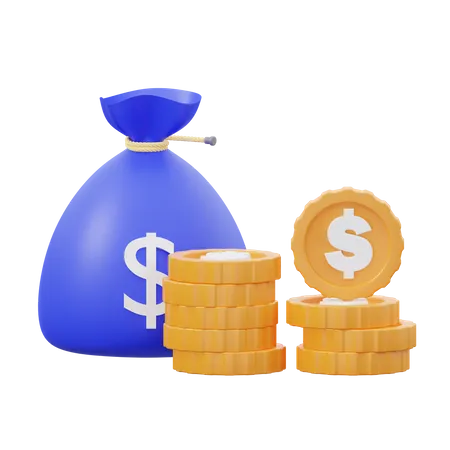 Money Bag  3D Icon