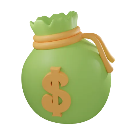 Money Bag  3D Icon