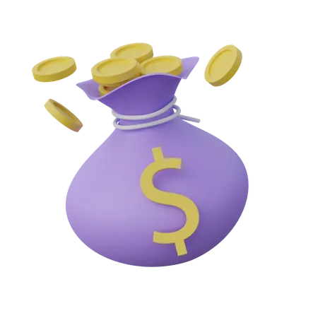 Money Bag  3D Icon