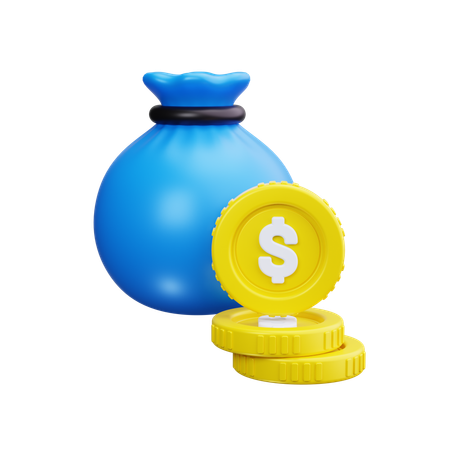 Money bag  3D Icon