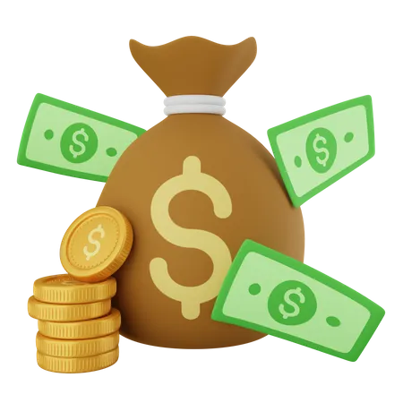 Money Bag  3D Icon