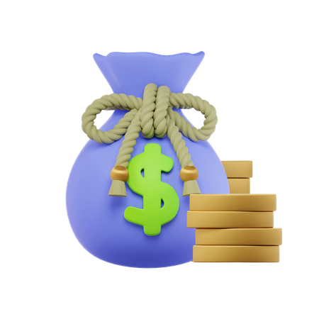 Money Bag  3D Icon