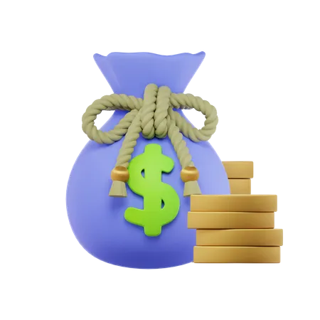 Money Bag  3D Icon