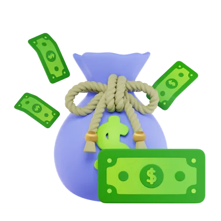 Money Bag  3D Icon