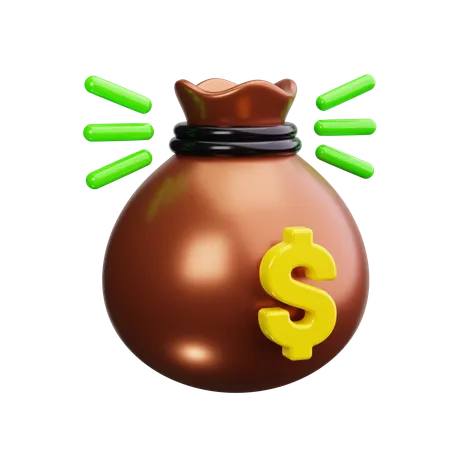 Money Bag  3D Icon