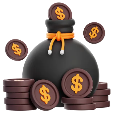 Money Bag  3D Icon