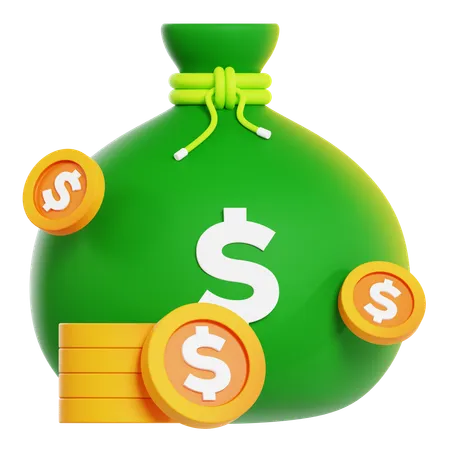 Money Bag  3D Icon