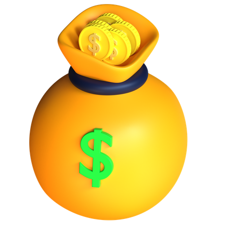 Money Bag  3D Icon