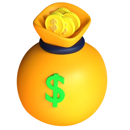 Money Bag  3D Icon