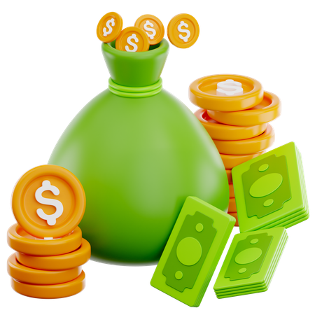 Money Bag  3D Icon