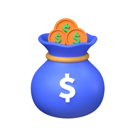 Money Bag  3D Icon