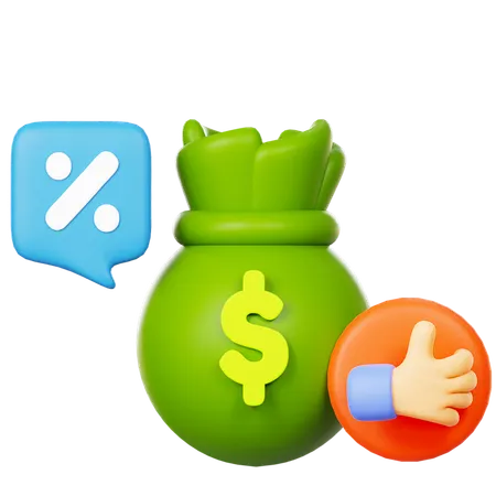 Money Bag  3D Icon