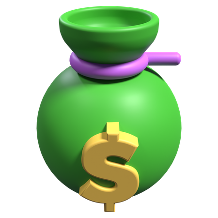 Money Bag  3D Icon