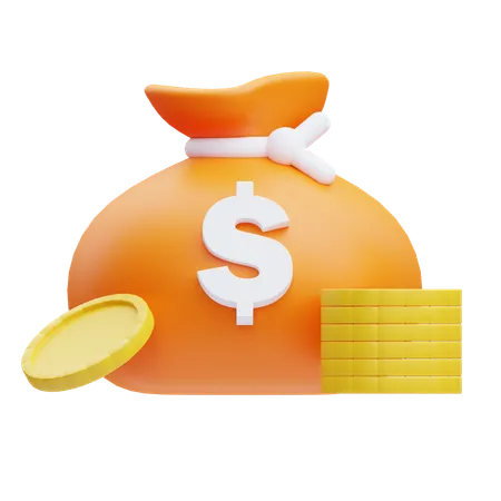 Money Bag  3D Icon