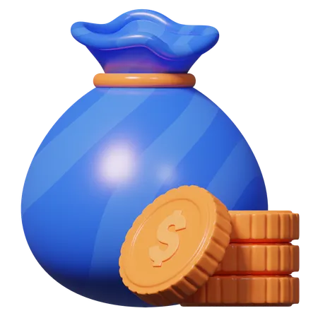 Money Bag  3D Icon