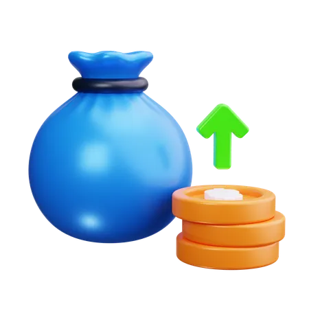 Money bag  3D Icon