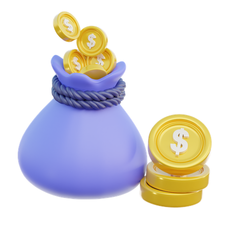 Money Bag  3D Icon