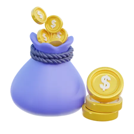 Money Bag  3D Icon