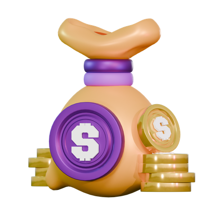 Money Bag  3D Icon