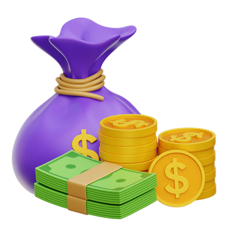 Money Bag  3D Icon