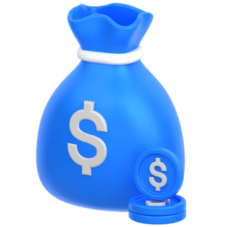 Money bag  3D Icon