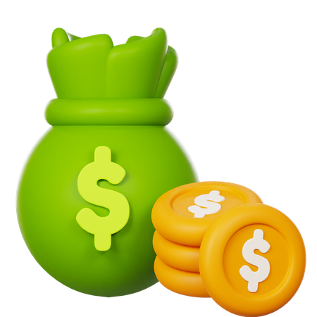 Money Bag  3D Icon