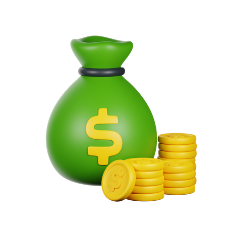 Money Bag  3D Icon