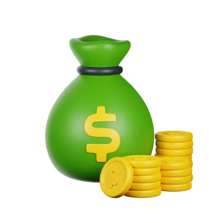 Money Bag  3D Icon