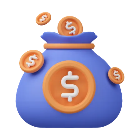 Money Bag  3D Icon