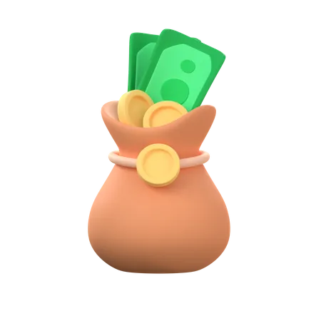 Money Bag  3D Icon