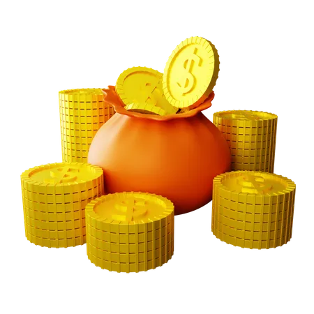 Money Bag  3D Icon