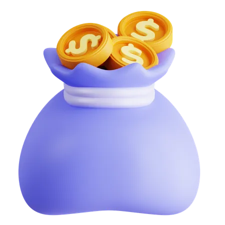 Money bag  3D Icon