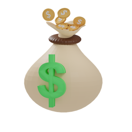 Money Bag  3D Icon