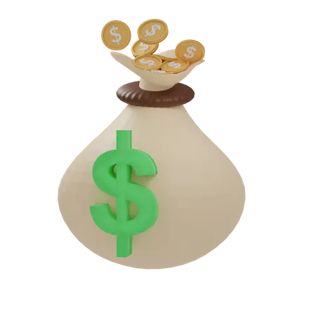 Money Bag  3D Icon