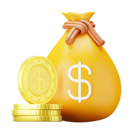 Money Bag  3D Icon