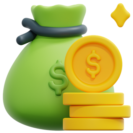 Money Bag  3D Icon