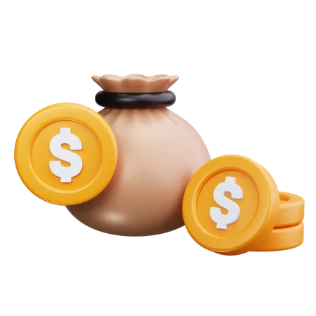 Money Bag  3D Icon