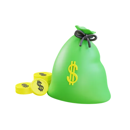 Money Bag  3D Icon