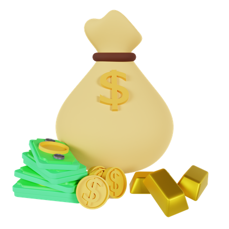 Money Bag  3D Icon