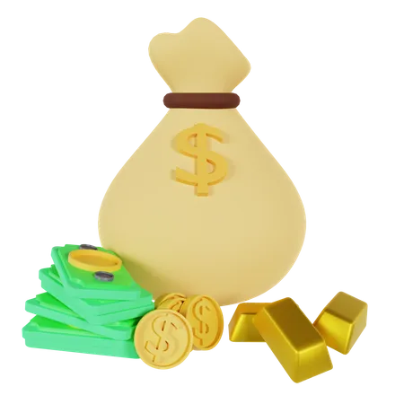 Money Bag  3D Icon