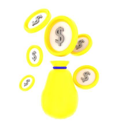 Money bag  3D Icon