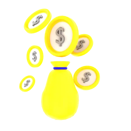 Money bag  3D Icon