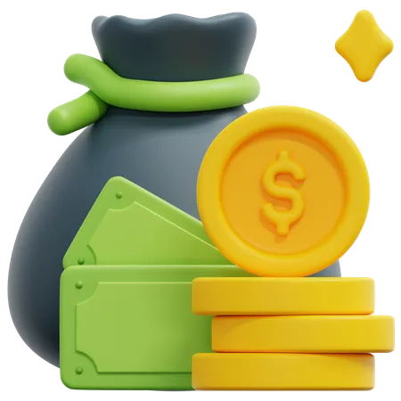 Money Bag  3D Icon