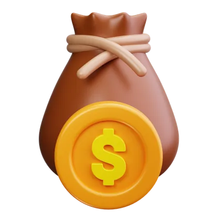 Money Bag  3D Icon