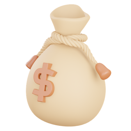 Money Bag  3D Icon