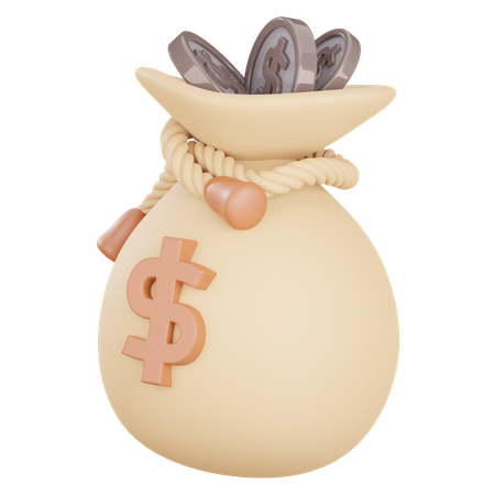 Money Bag  3D Icon