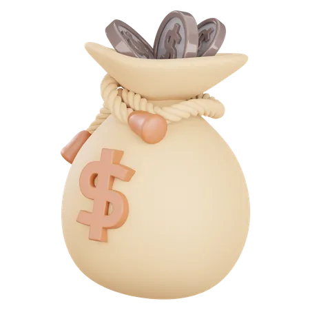 Money Bag  3D Icon