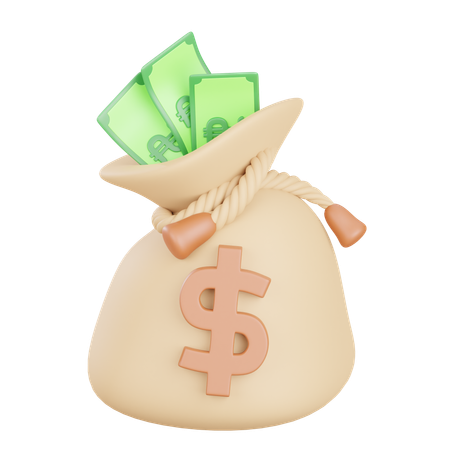 Money Bag  3D Icon