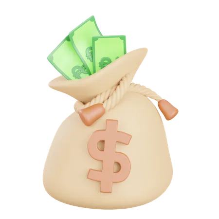 Money Bag  3D Icon